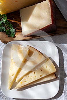 Spanish hard manchego, cow, sheep and goat cheese