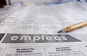 Spanish help wanted section