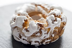 Spanish homemade sugar donut dessert photo