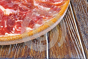 Spanish iberian ham.