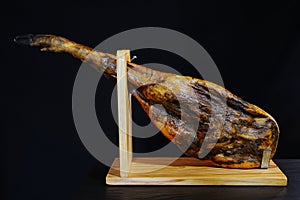 Spanish iberian ham.
