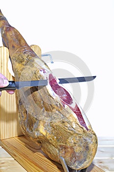 Spanish iberian ham.