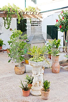 Spanish interior courtyard