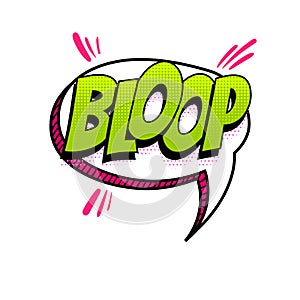 Spanish language comic text sound pop art