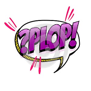 Spanish language comic text sound pop art