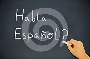 Spanish language course class