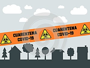Spanish language quarantine photo