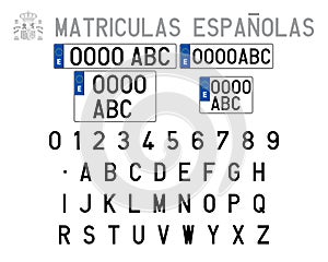 Spanish License Plates