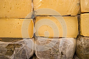 Spanish manchego cheese background