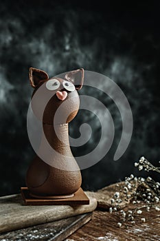 Spanish Mona de Pascua in the shape of a cat photo