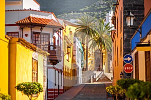 Spanish old town on the Tenerife island