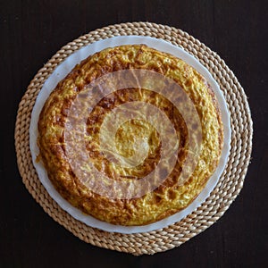 Spanish omelet, tortilla de patata photo