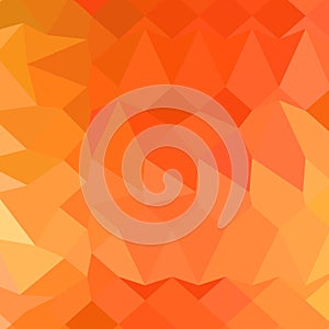 Spanish Orange Abstract Low Polygon Background