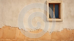 Spanish Palladian Architecture: A Stunning Wall With A Yellow Window