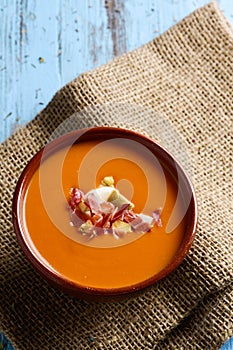 Spanish porra antequerana, a cold tomato soup photo