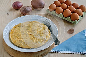 Spanish potato omelet