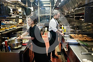 Spanish restaurant kitchen