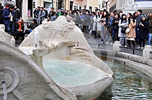 Spanish square (Piazza di Spagna). Rome Italy