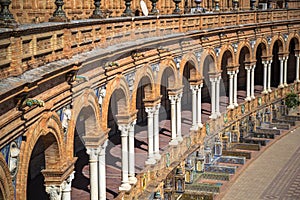 Spanish Square (Plaza de Espana) in Sevilla, Spain