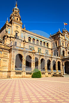 Spanish Square (Plaza de Espana) in Sevilla, Spain