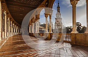 Spanish square in Seville Spain