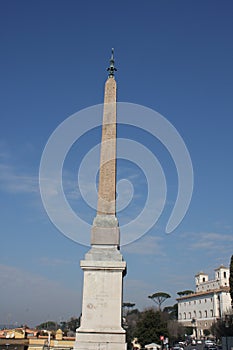 Spanish Steps and church of Trinita dei Monti in Rome Italy