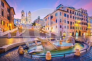 Spanish Steps in the morning, Rome photo