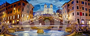 Spanish Steps panorama