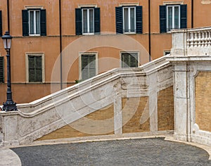 Spanish steps in Piazza di Spagna in Rome, Italy