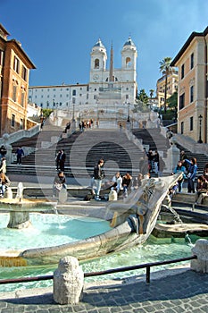 The Spanish Steps, Rome, Italy.