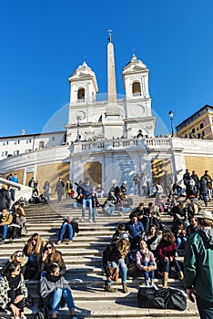 Spanish Steps Scalinata di Trinita dei Monti in Rome, Italy