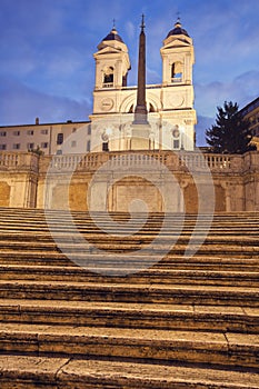 Spanish Steps and Trinita dei Monti Church