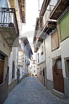 Spanish street at candelario photo