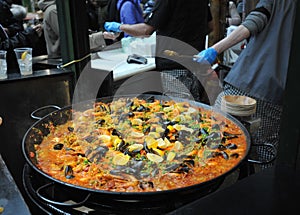 Spanish street food in London east at Borough Market