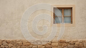 Spanish Sustainable Architecture: Beige Wall With Window In Cultural Heritage Style