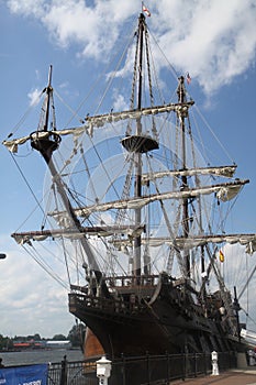 The Spanish Tall ship El Galeon Andalucia