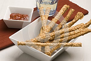 Spanish tapas. Crispy cheese sticks.