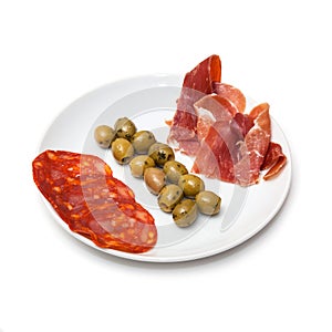 Spanish tapas platter