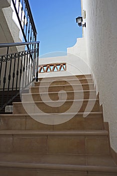 Spanish Terracotta Tiled Stairs