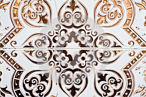 Spanish tiles close up