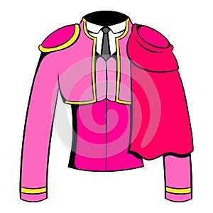 Spanish torero jacket icon cartoon