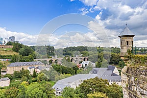 Spanish turret on the fortified walls of Luxembourg