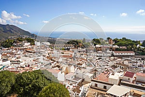 The spanish white washed village of Mijas pueblo, Andalusia, Malaga province, Spain