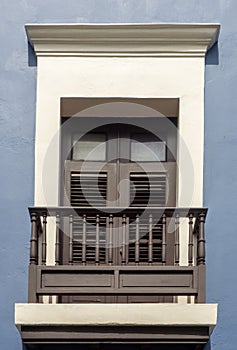 Spanish Window with Shutters in Old San Juan Puerto Rico