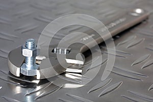 Spanner, bolt and nut