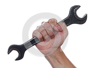 Spanner in hand