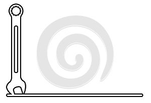 Spanner Outline Background