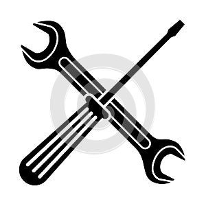 Spanner and Screwdriver icon photo