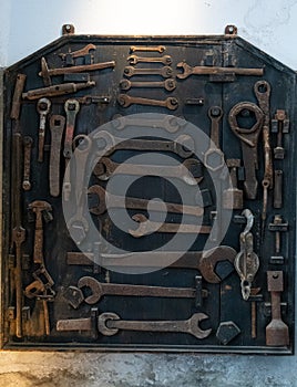 Spanners on the wall