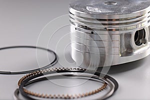 Spare part engine piston and rings for auto repair